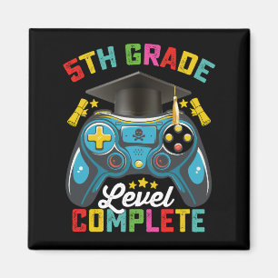 5th Grade Level Complete Graduation Gaming Gamer Magnet