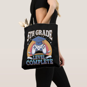 5th Grade Level Complete Graduation Gaming Gamer Tote Bag