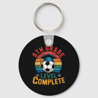 5th Grade Level Complete Soccer Boy Girl Last Day  Keychain