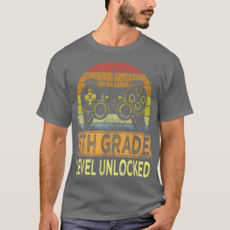 5th Grade Level Unlocked First Day of School Video T-Shirt