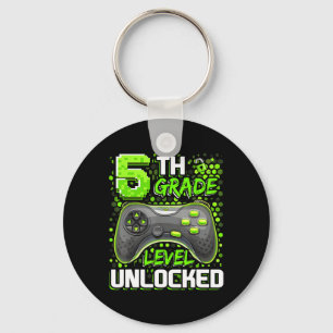 5th Grade Level Unlocked Gaming Gamer Boys Ck To S Keychain