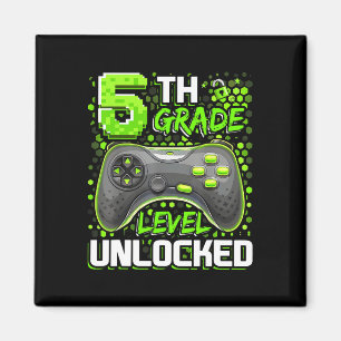 5th Grade Level Unlocked Gaming Gamer Boys Ck To S Magnet