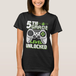 5th Grade Level Unlocked Video Game Back To School T-Shirt