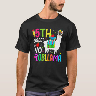 5th Grade No Prob Llama Back To School First Day 2 T-Shirt