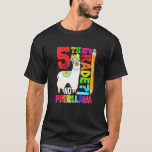 5th Grade No Prob Llama First Day Back To School T-Shirt