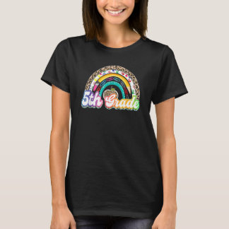 5th Grade Rainbow Girls Boys Teacher Team Fifth Gr T-Shirt