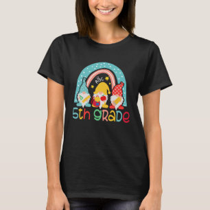 5th Grade  Rainbow Gnomes Happy First Day Of Schoo T-Shirt