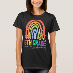 5th grade rainbow teacher team fifth grade squad g T-Shirt
