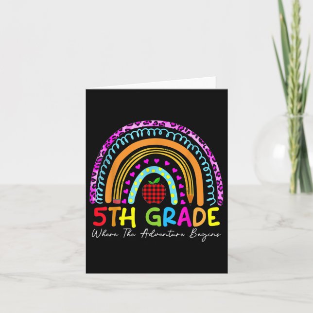 5th Grade Rainbow Teacher Team Second Grade Squad  Card (Front)