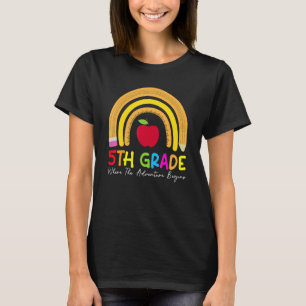 5th Grade Rainbow Teacher Team Second Grade Squad T-Shirt