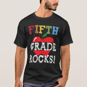 5Th Grade Rocks Back To School Student Kid Teacher T-Shirt