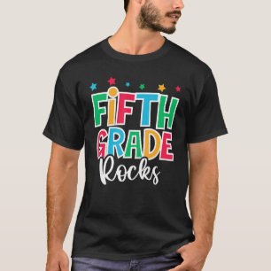5th Grade Rocks First Day of School Welcome Back t T-Shirt