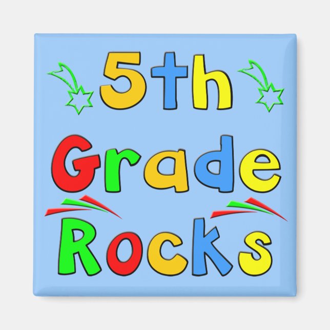 5th Grade Rocks Magnet (Front)