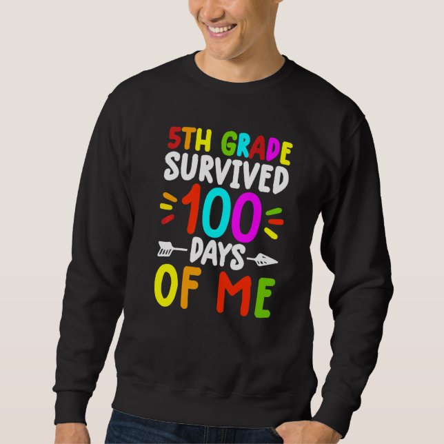 5th Grade Shirts For Teachers 100th Day Of School  (Front)