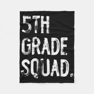 5th Grade Squad Back To School Student Teacher Fleece Blanket