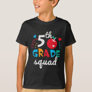 5th Grade Squad Boys Girls Teachers Cute Back To S T-Shirt