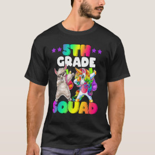 5th Grade Squad Dabbing Unicorn Sheep Team 5th Gra T-Shirt