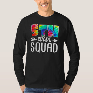 5th Grade Squad Tie Dye Back To School Teacher Stu T-Shirt