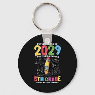 5th Grade Teacher 5th Grade During A Global Keychain