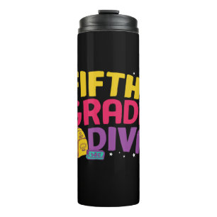5th Grade Teacher Fifth Grade Diva Thermal Tumbler