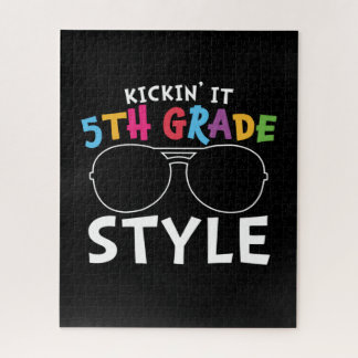 5th Grade Teacher Fifth Grade Style Jigsaw Puzzle