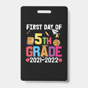 5th Grade Teacher First Day Of 5th Grade Badge