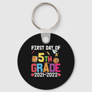 5th Grade Teacher First Day Of 5th Grade Keychain