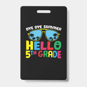 5th Grade Teacher Hello 5th Grade Badge