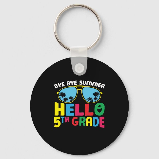 5th Grade Teacher Hello 5th Grade Keychain (Front)