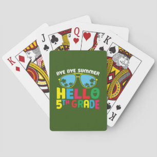 5th Grade Teacher Hello 5th Grade Playing Cards