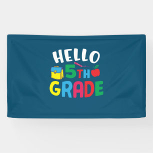 5th Grade Teacher Hello Fifth Grade Banner