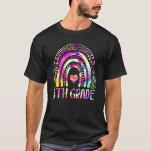 5th Grade Teacher Tie Dye Rainbow Back To School T-Shirt