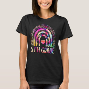 5th Grade Teacher Tie Dye Rainbow Back To School T-Shirt