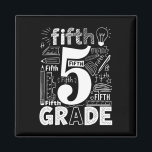 5th Grade Typography Team Fifth Grade Teacher Back Magnet<br><div class="desc">5th Grade Typography Team Fifth Grade Teacher Back To School 1</div>