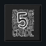 5th Grade Typography Team Fifth Grade Teacher Back Magnet<br><div class="desc">5th Grade Typography Team Fifth Grade Teacher Back To School</div>