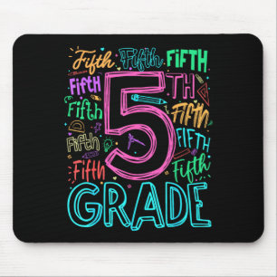 5th grade typography team fifth grade teacher back mouse pad