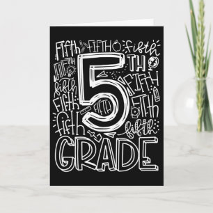 5th Grade Typography Team Fifth Grade Teacher Ck T Card