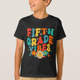 5th Grade Vibes Back To School Retro Fifth Grade T T-Shirt