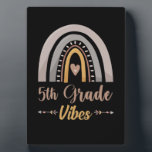 5th Grade Vibes Rainbow Fifth Grade Back to School Plaque<br><div class="desc">1</div>