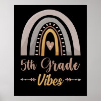 5th Grade Vibes Rainbow Fifth Grade Back to School