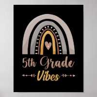 5th Grade Vibes Rainbow Fifth Grade Back to School