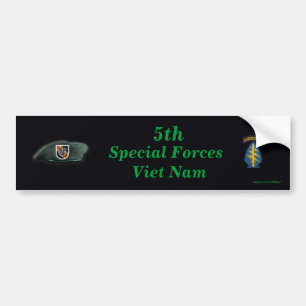 5th Green Berets vietnam vets  Bumper Sticker