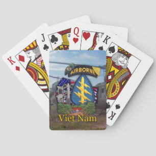 5th green berets vietnam war vets veterans poker C Playing Cards