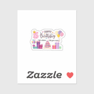 5th Happy Birthday Editable Design