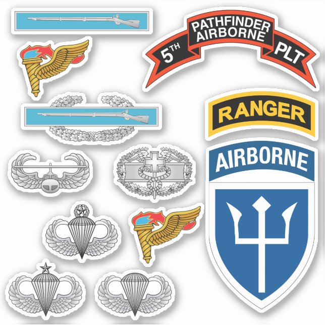 5th INF Platoon (Pathfinder) Custom-Cut Stickers (Front)
