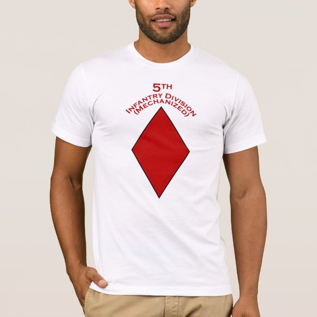 5th Infantry Div Mechanized shoulder patch T-shirt (Front)