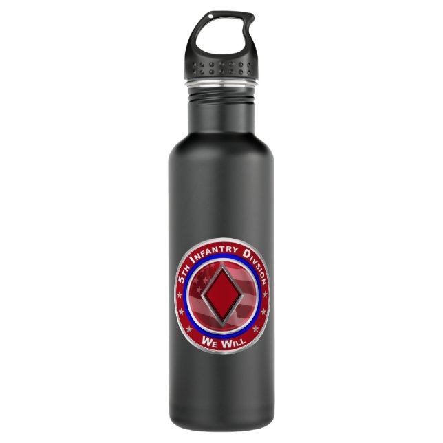  5th Infantry Division 710 Ml Water Bottle (Front)