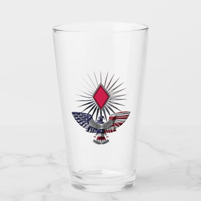 5th Infantry Division Customized Eagle Glass (Front)