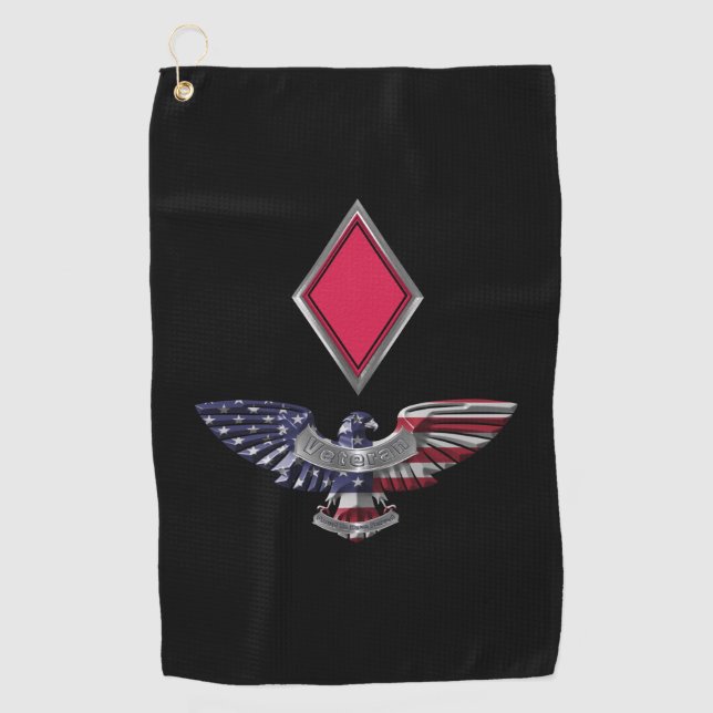 5th Infantry Division Customized Eagle Golf Towel (Front)