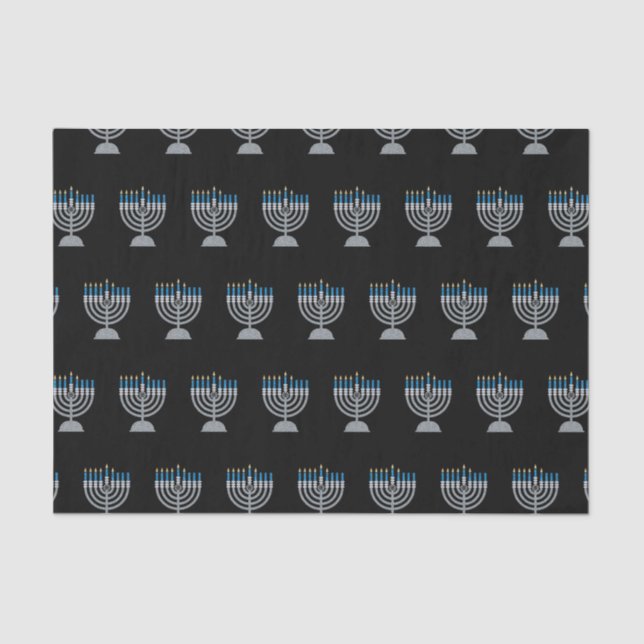 5th Night of Hanukkah Glitter Tissue Paper (Front)
